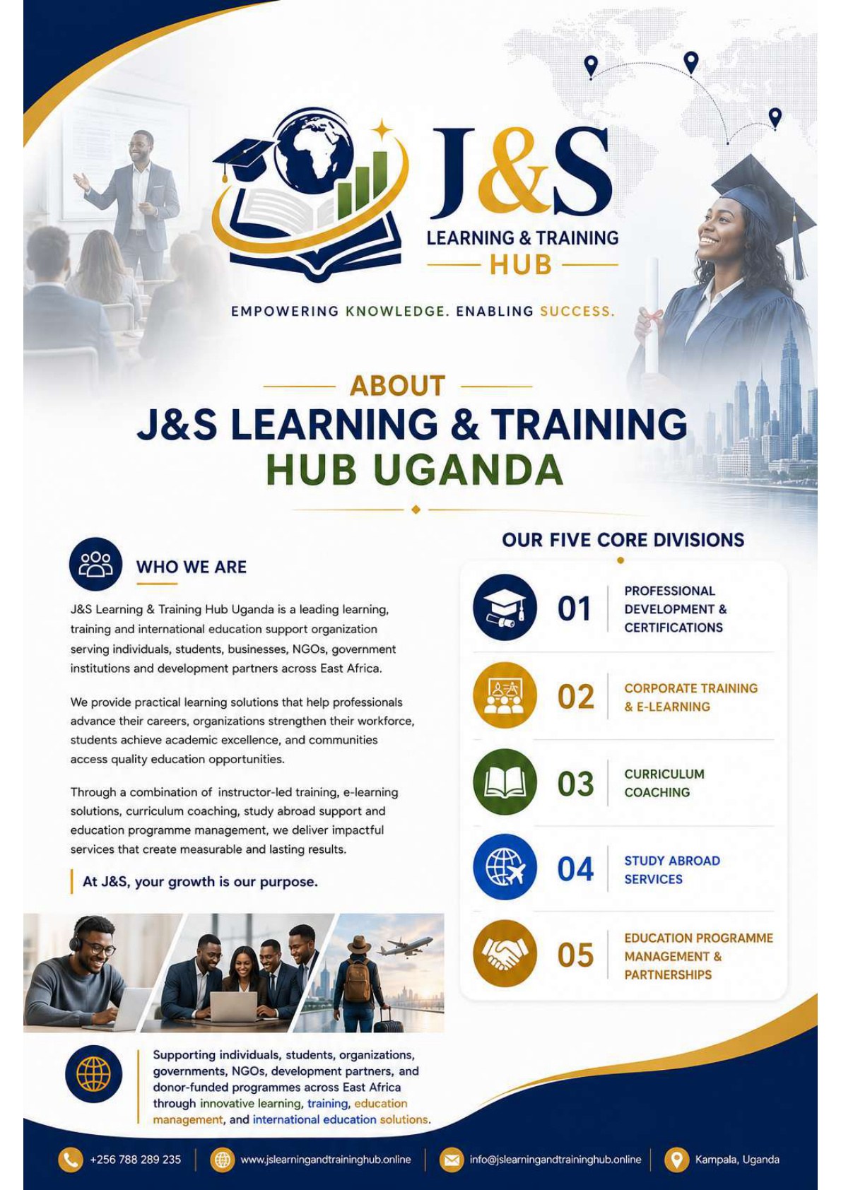 About J&S Learning and Training Hub Uganda visual