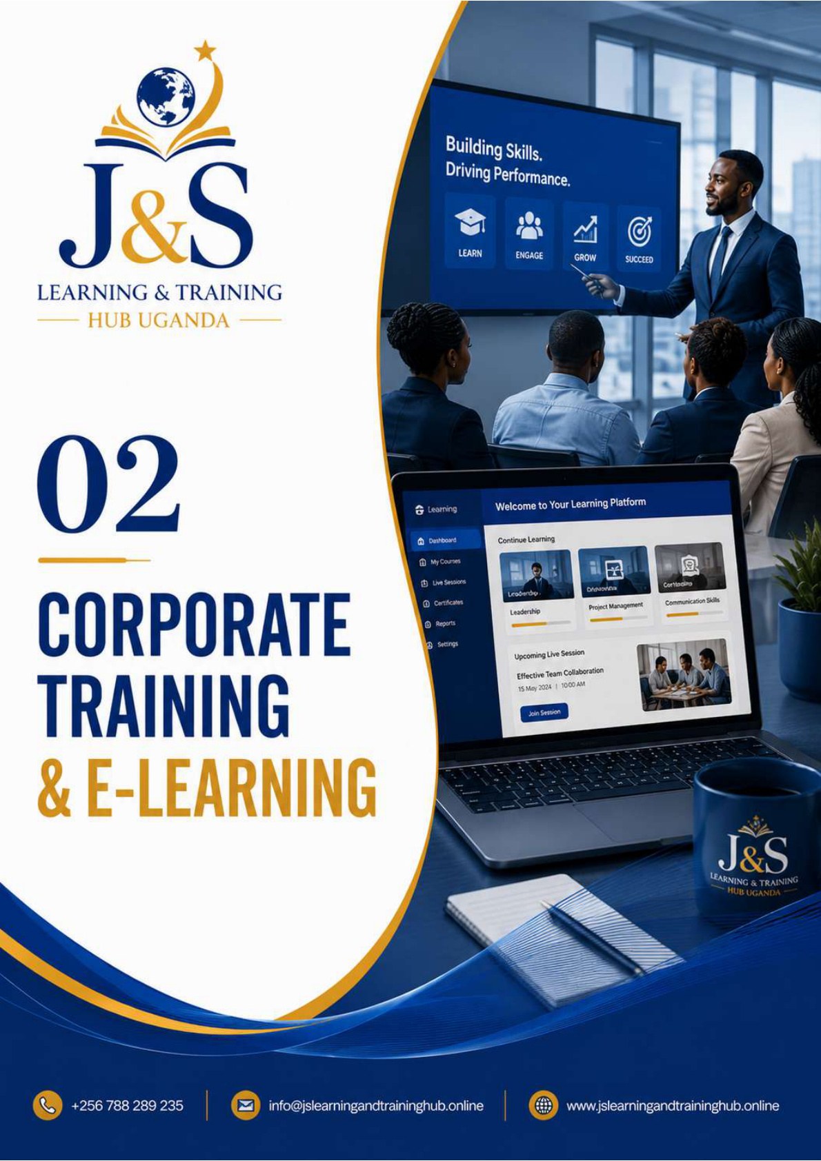 Corporate training and e-learning visual
